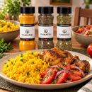 Kit Essenciais da Cozinha Yamato — 3 Frascos (150 g no total): sugestão de uso culinário